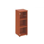 Шкаф для документов средний узкий со стеклянной прозрачной дверью ПТ-967
